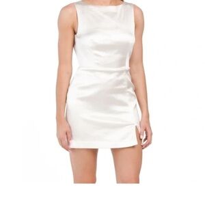 House of Harlow 1960 Revolve White Satin Dress